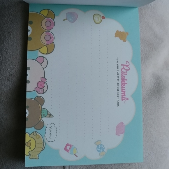 San-X Rilakkuma amusement park medium memo pad - Teal - Picture 6 of 10